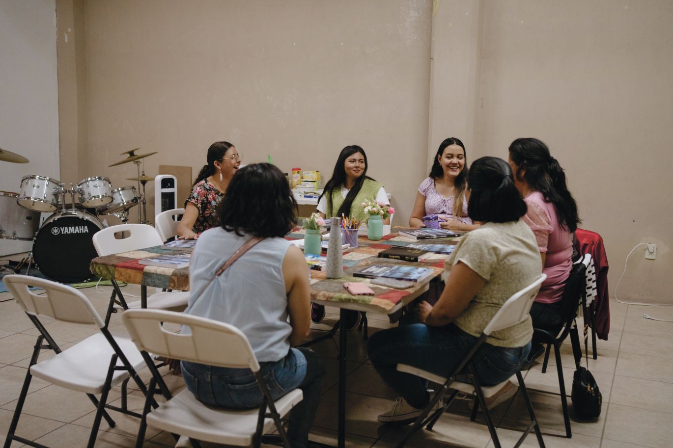 Susirinkusios meksikietės.