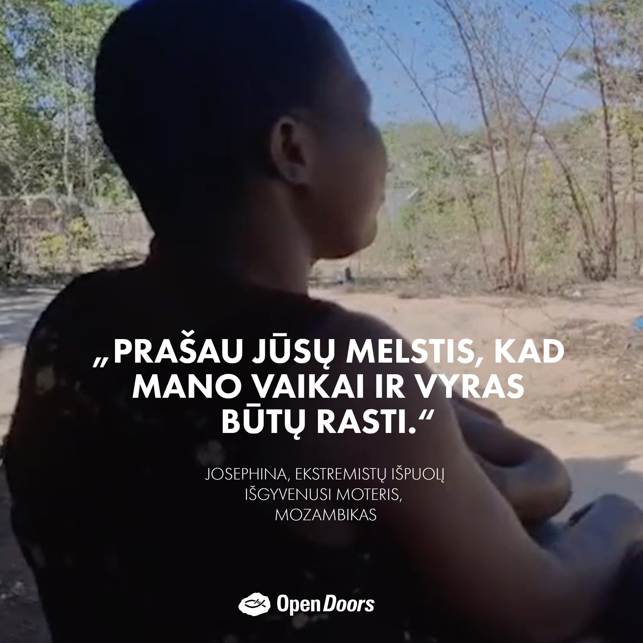 Josephinos maldos prašymas iš Mozambiko