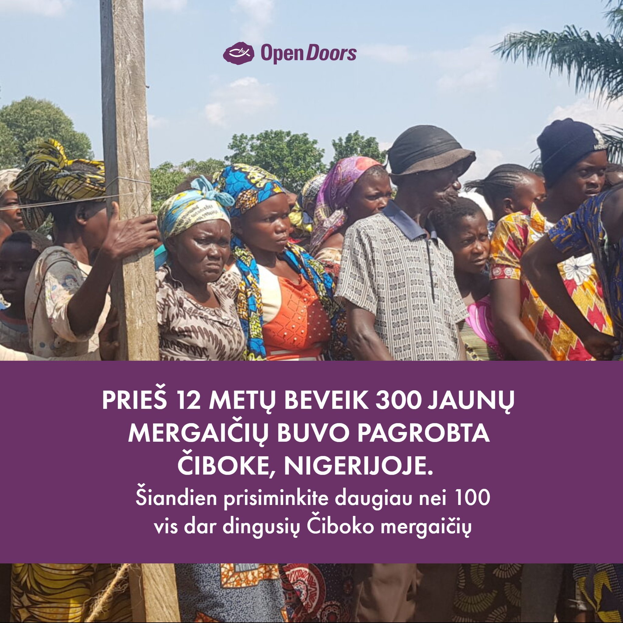 Prieš 12 metų beveik 300 jaunų mergaičių buvo pagrobta Čiboke, Nigerijoje