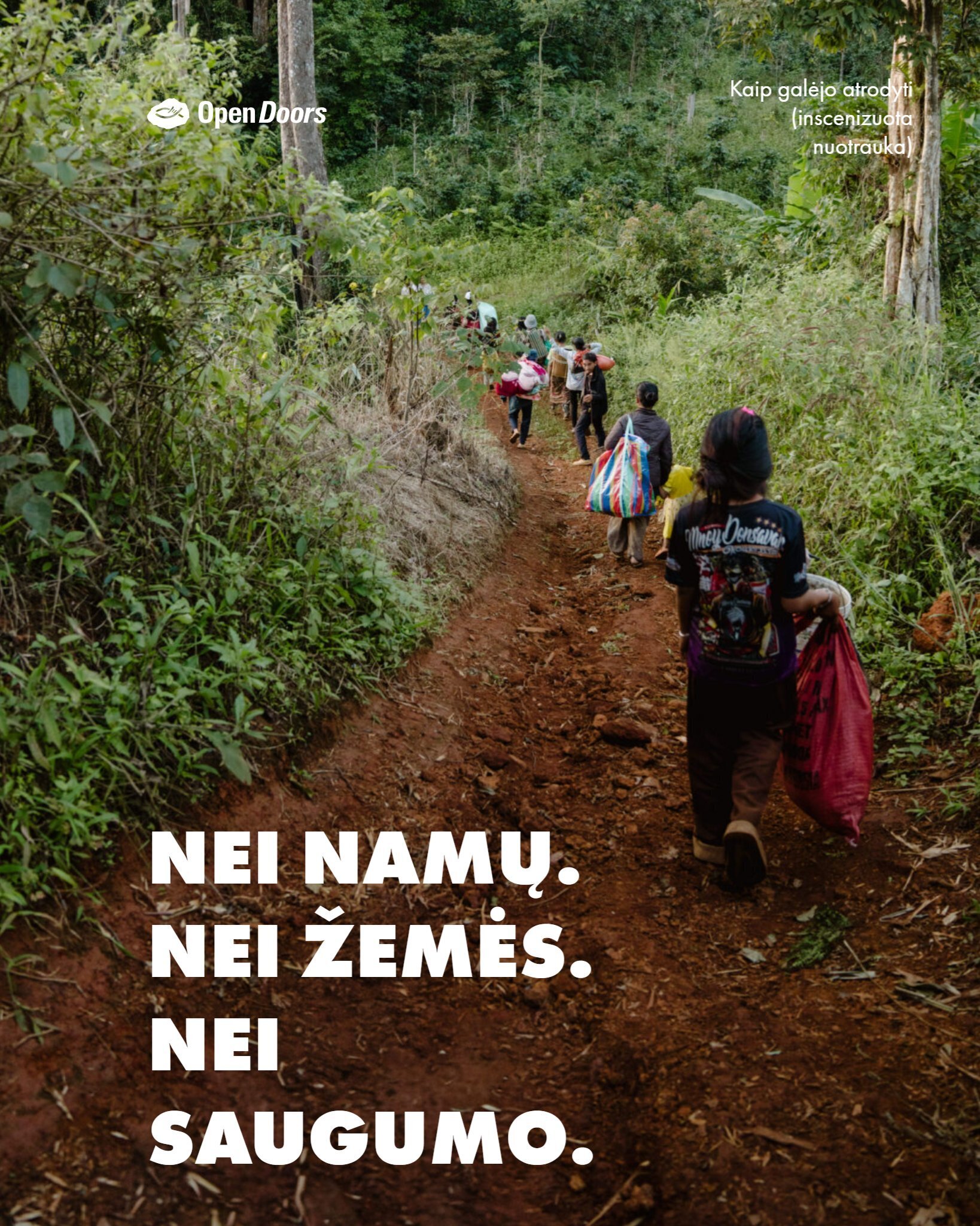 Nei namų. Nei žemės. Nei saugumo.