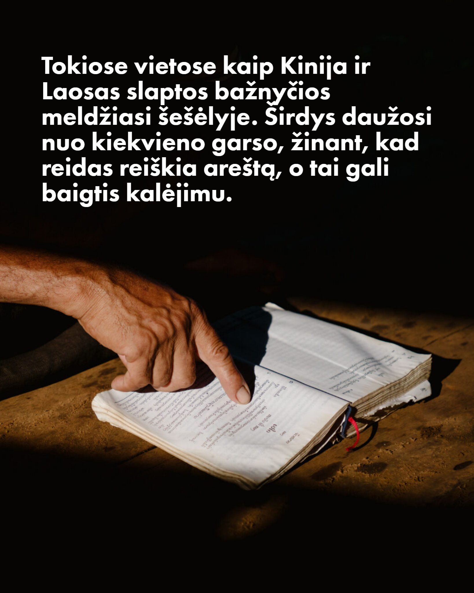 Nepaisant didžiulio spaudimo pogrindžio bažnyčioms, vyksta kažkas nepaprasta…