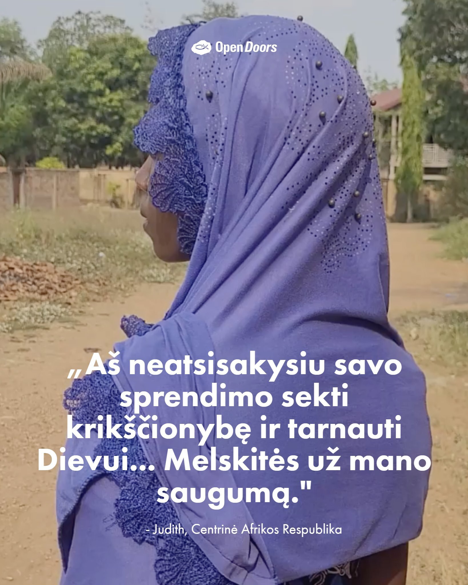 Melskitės už Judith Centrinėje Afrikos Respublikoje