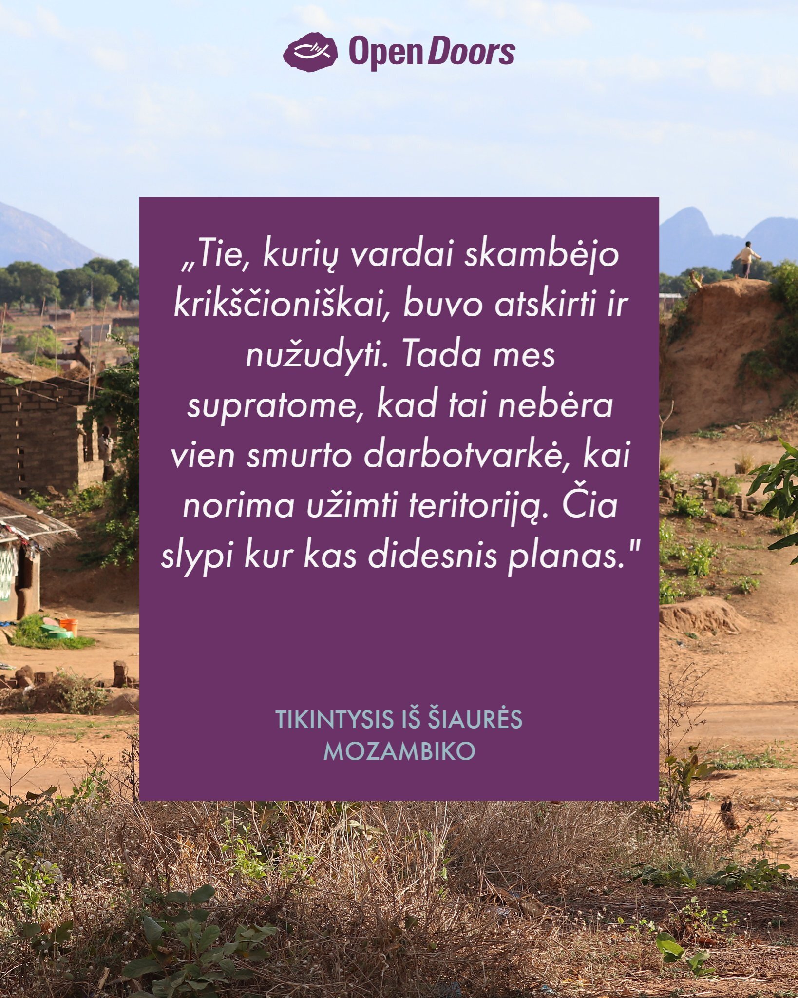 Melskitės už Mozambiką