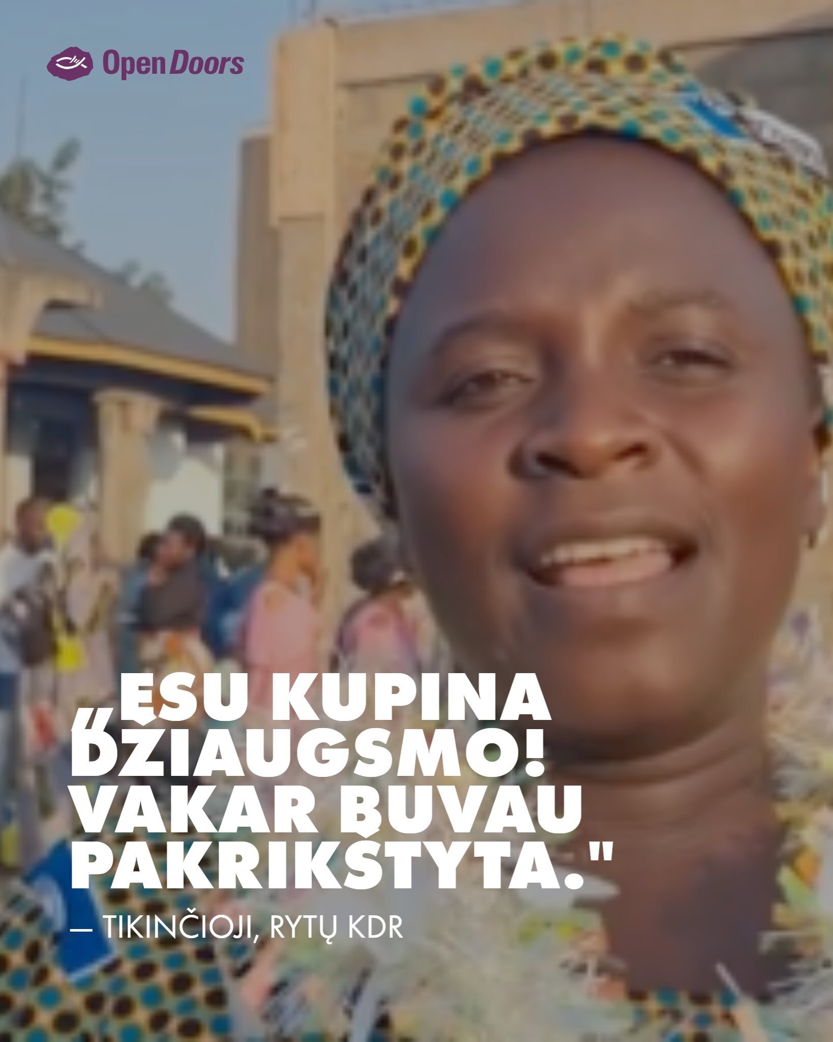 Pakrikštyta tikinčioji iš KDR