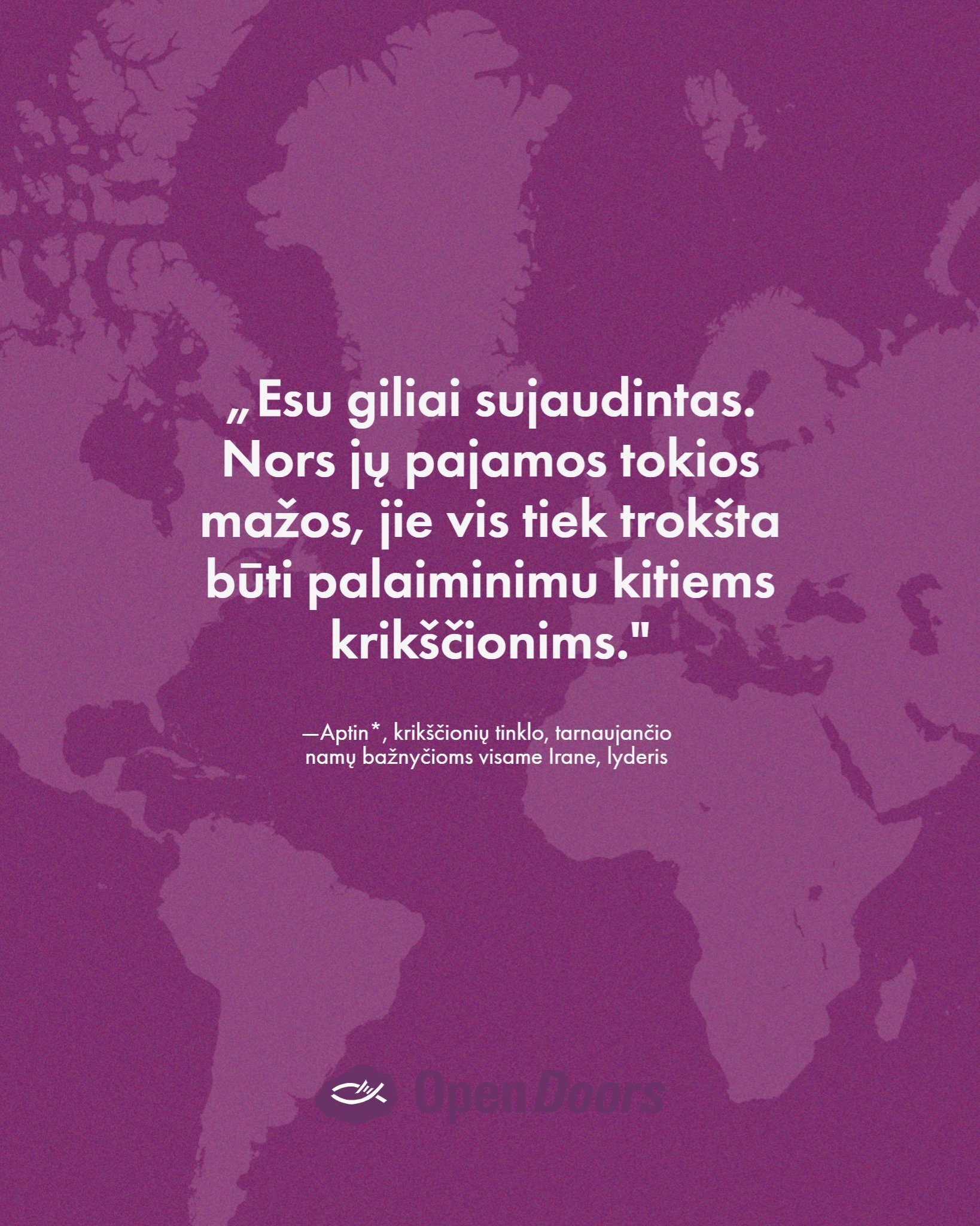 Irano krikščionys renkasi maldą, kai jų šalis kenčia