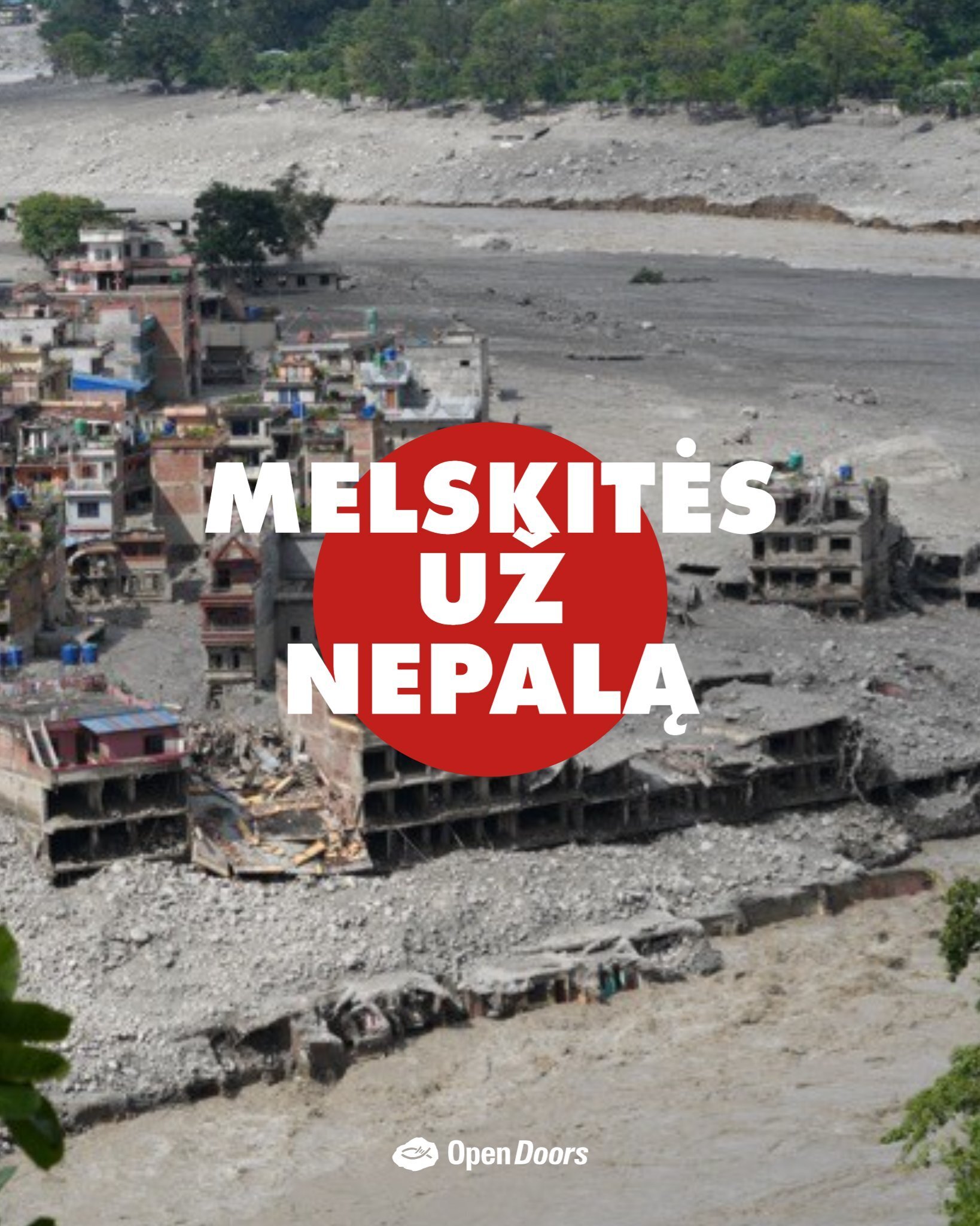 Melskitės už Nepalą