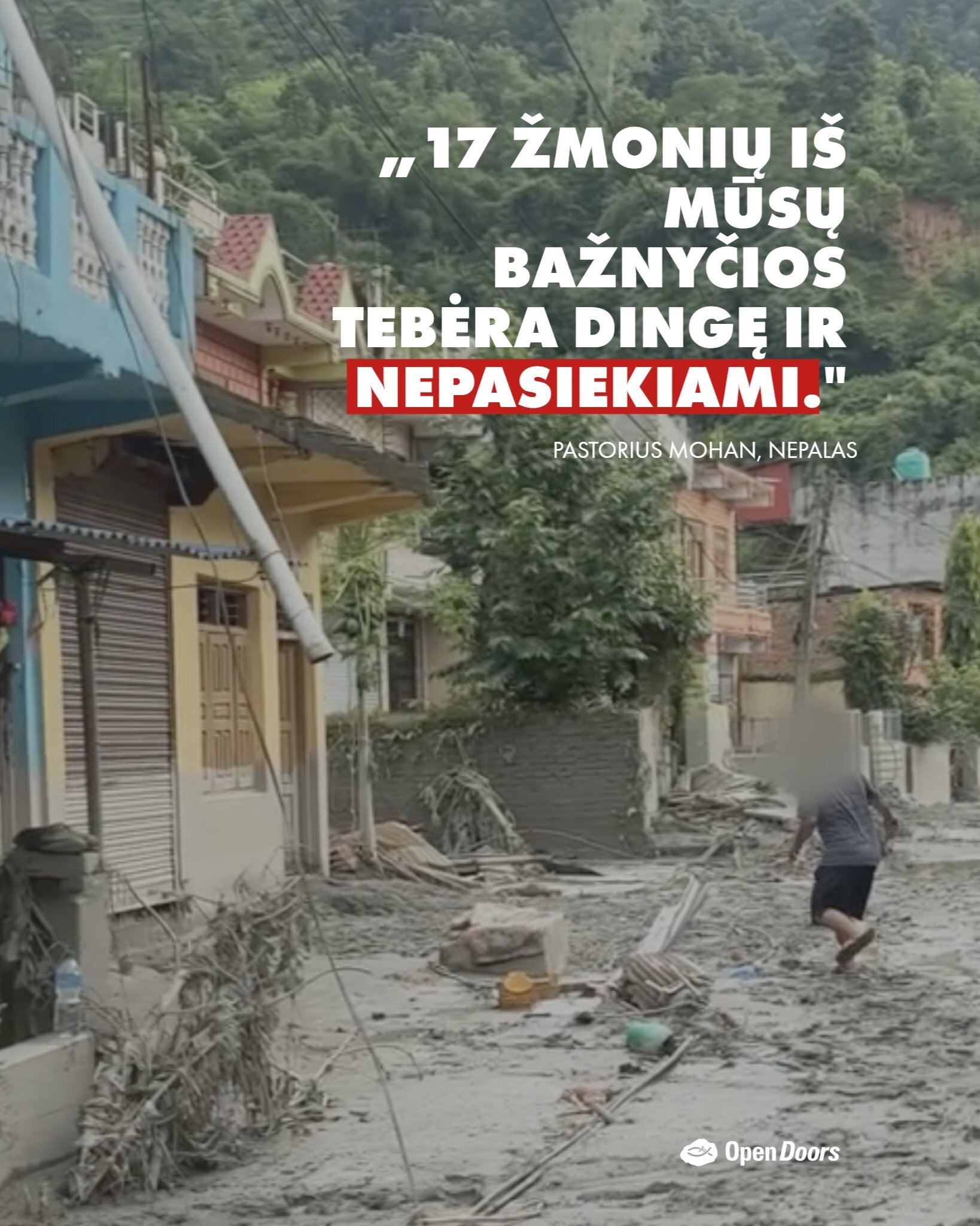 Mūsų šeima Nepale šiandien reikia mūsų maldų