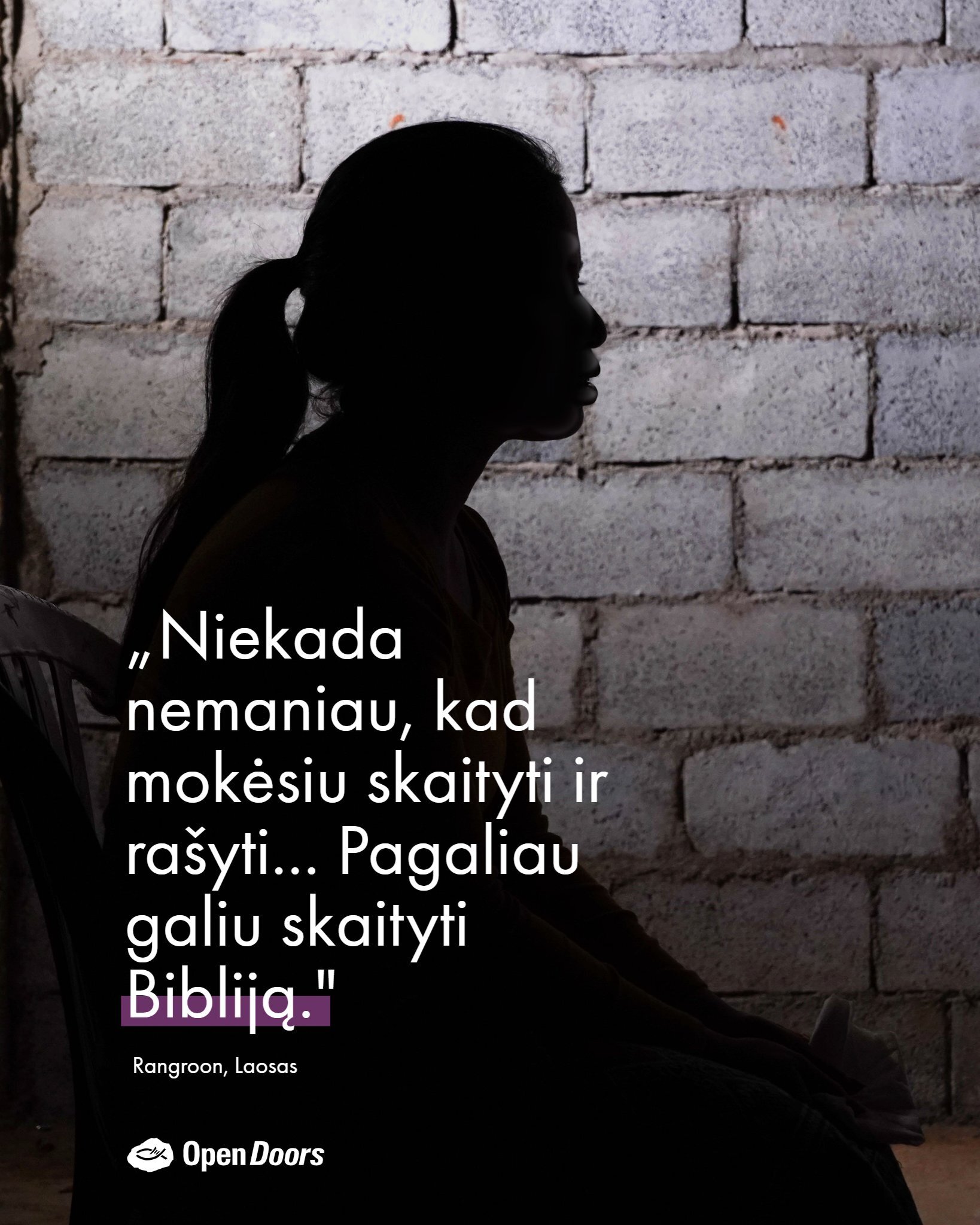 Rangroon išmoko skaityti Laose